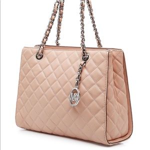 SOLD Michael Kors Quilted Susannah Purse - Pink